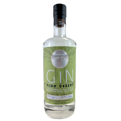 Tumbleroot High Desert Craft Gin — citrus-forward small batch gin with wild-harvested Santa Fe juniper